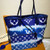 Louis Vuitton Escale Neverfull MM tote bag in blue tie-dye Monogram canvas with cowhide-leather trim and detachable pouch