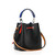 "Louis Vuitton Épi NéoNoé BB in Black & Safran with silver hardware and dual straps