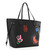 Louis Vuitton Epi Stickers Neverfull MM in Black with decorative patch stickers and matching pochette