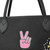Louis Vuitton Epi Stickers Neverfull MM in Black with decorative patch stickers and matching pochette