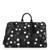 Louis Vuitton x Yayoi Kusama Monogram Eclipse Keepall Bandoulière 45 in black coated canvas with silver polka dots and silver-tone hardware