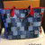 Louis Vuitton Neverfull MM tote in blue Monogram Denim canvas with patchwork accents and removable pouch
