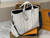 Louis Vuitton Weekend Tote NM in Monogram Washed Denim canvas with Taiga leather handles and removable shoulder stra