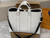 Louis Vuitton Weekend Tote NM in Monogram Washed Denim canvas with Taiga leather handles and removable shoulder stra