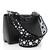 Louis Vuitton x Yayoi Kusama Épi Twist Shoulder Bag MM in black calfskin with silver polka-dot hardware and chain-leather strap