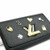 Brand new, authentic Louis Vuitton Love Lock Wallet on Chain (M63987) in black Epi leather with charming gold-tone Love Lock motifs and a detachable gold chain, full set with box.