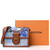 Louis Vuitton Metallic Monogram LV Garden Dauphine MM in Blue with toffee leather trim and brass LV clasp