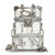 Louis Vuitton Monogram Transparent Plexiglass Trunk Box Pouch shoulder bag in clear PVC