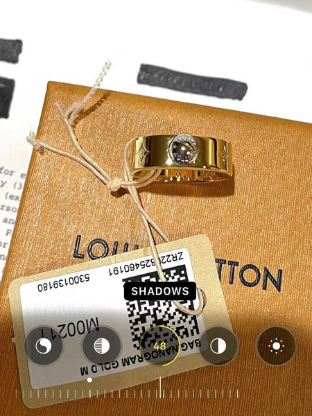 Ring Louis Vuitton Monogram New with Box Receipt Size Medium Unisex