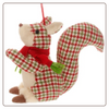 Plaid Squirrel Ornament
