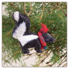 Skunk Christmas Ornament