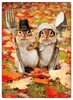 Pilgrim Chipmunk Thanksgiving Card