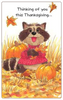 Raccoon Thanksgiving Card