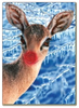 Deer with Red Nose Christmas Cards