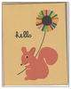 Pink Squirrel Blank Card