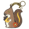 Playful Squirrel keychain comes holding its acorn!
A flower button decorates the tail
Hook the Squirrel onto your favorite bag with its metal clasp