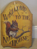 You will always know what time it is with this Welcome to the Nut House clock.