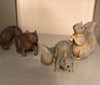 Squirrel Figurines set of 3