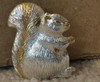 Squirrel Pin/Brooch Squirrel Silver and Gold