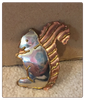 Copper Tail Squirrel Brooch/Pin