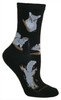Gray Squirrel Socks Black