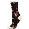 Have a Squirrelly Christmas Socks Black