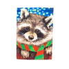 Raccoon with Scarf Flag