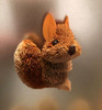 Brushkin Red Squirrel Magnet
