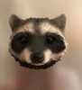 Cute raccoon face magnet