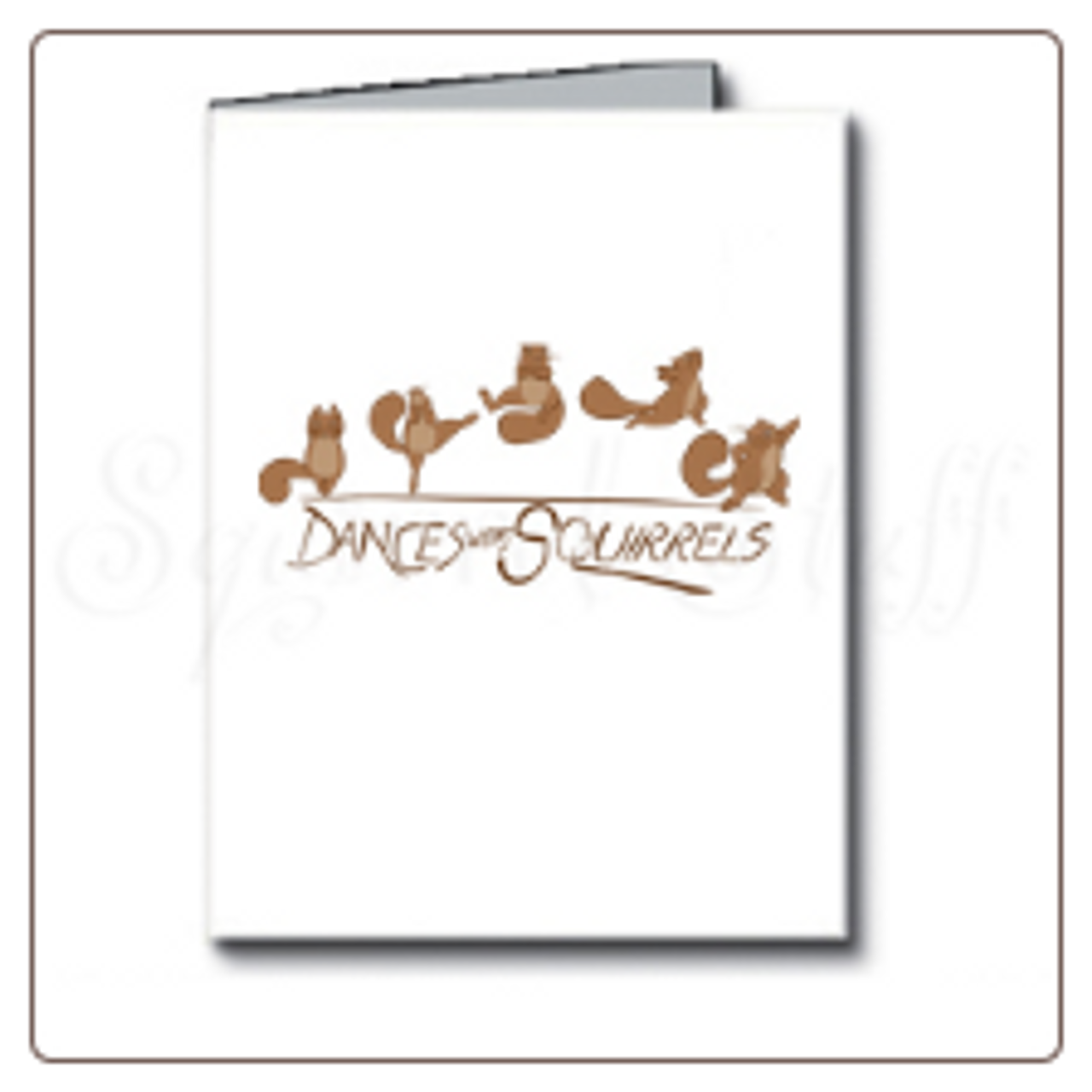 Dances with Squirrels Note Card