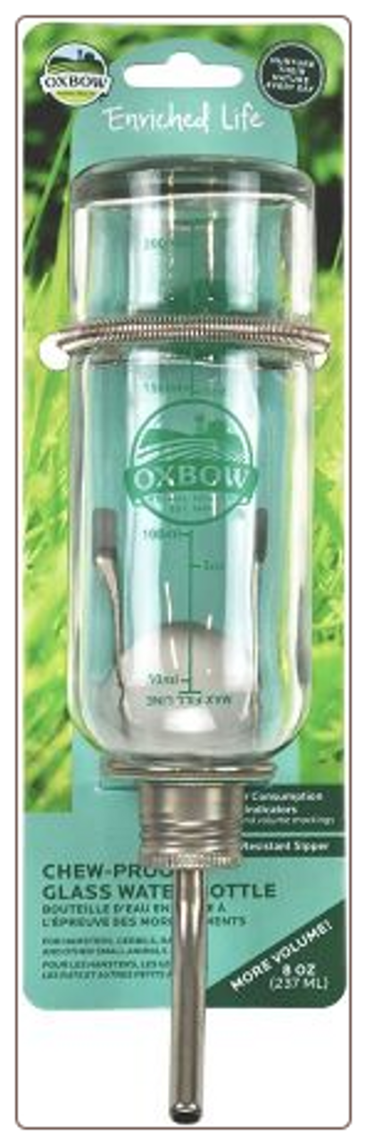 This Glass water bottle is a premium quality glass bottle with a chew-proof design and drip resistant sipper.