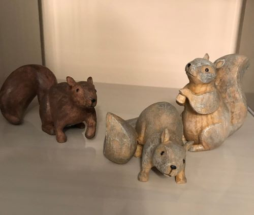 Squirrel Figurines set of 3