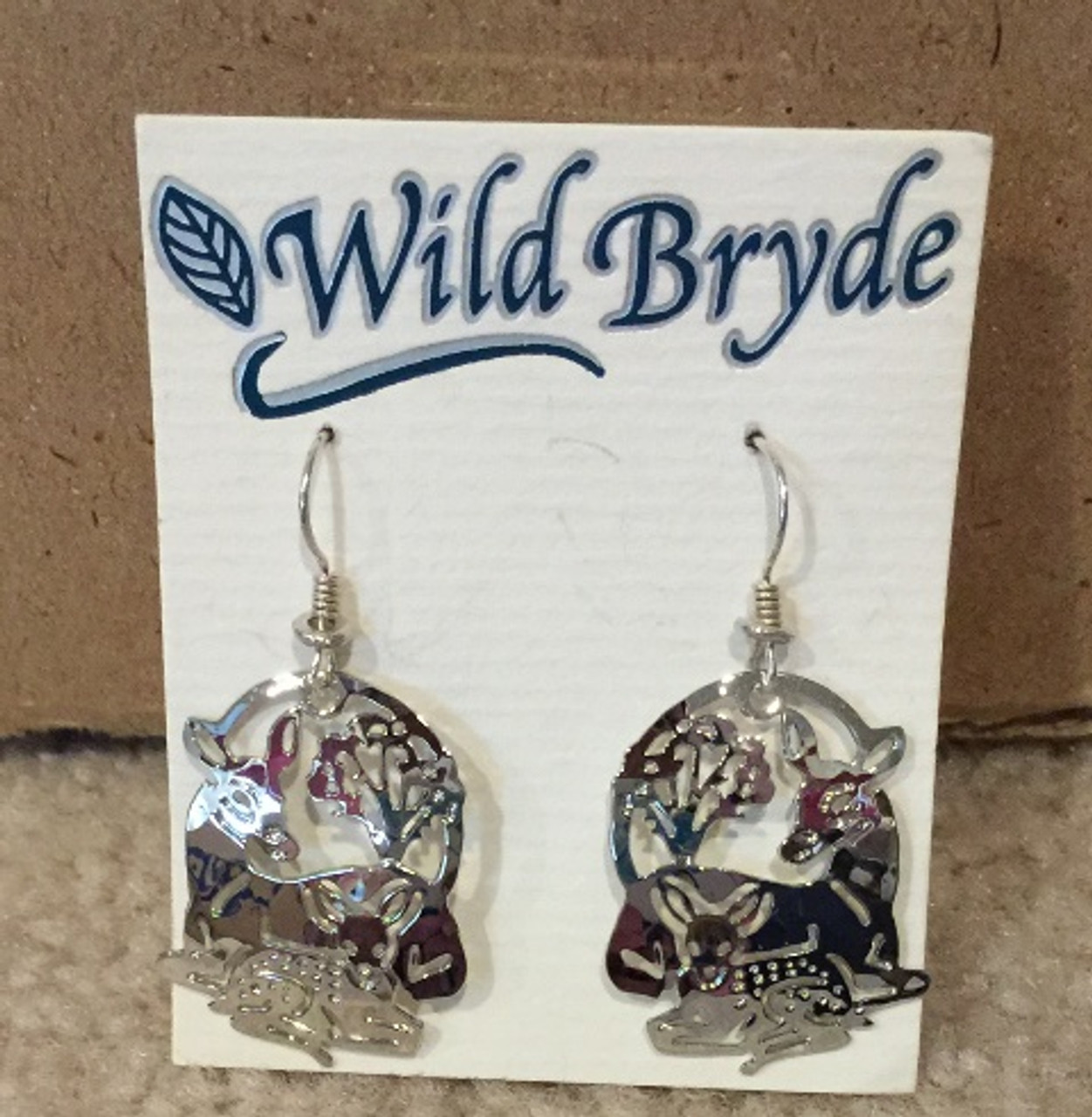 Deer and Fawn Earrings by Wild Bryde