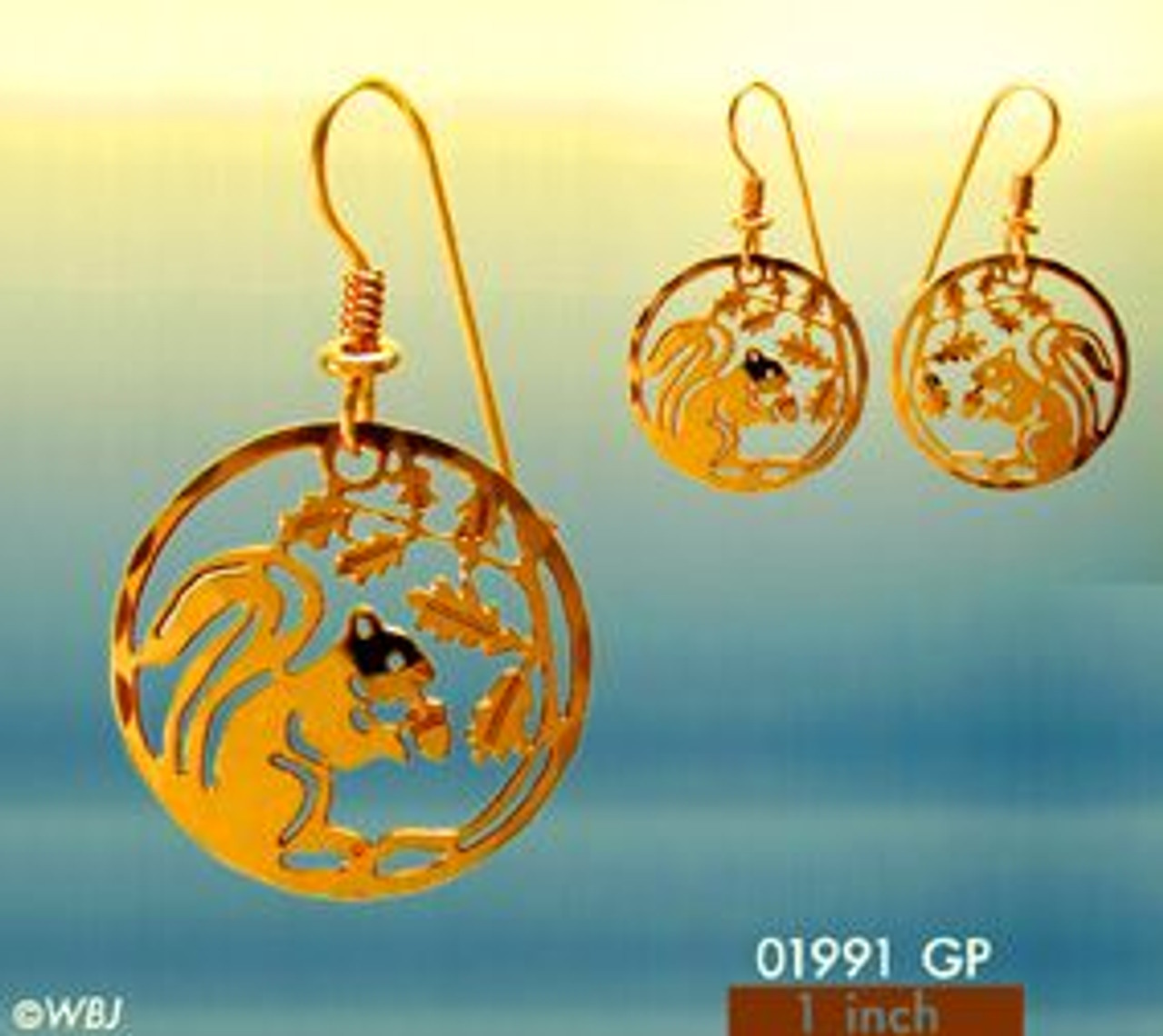 Oak and Squirrel Earrings by Wild Bryde