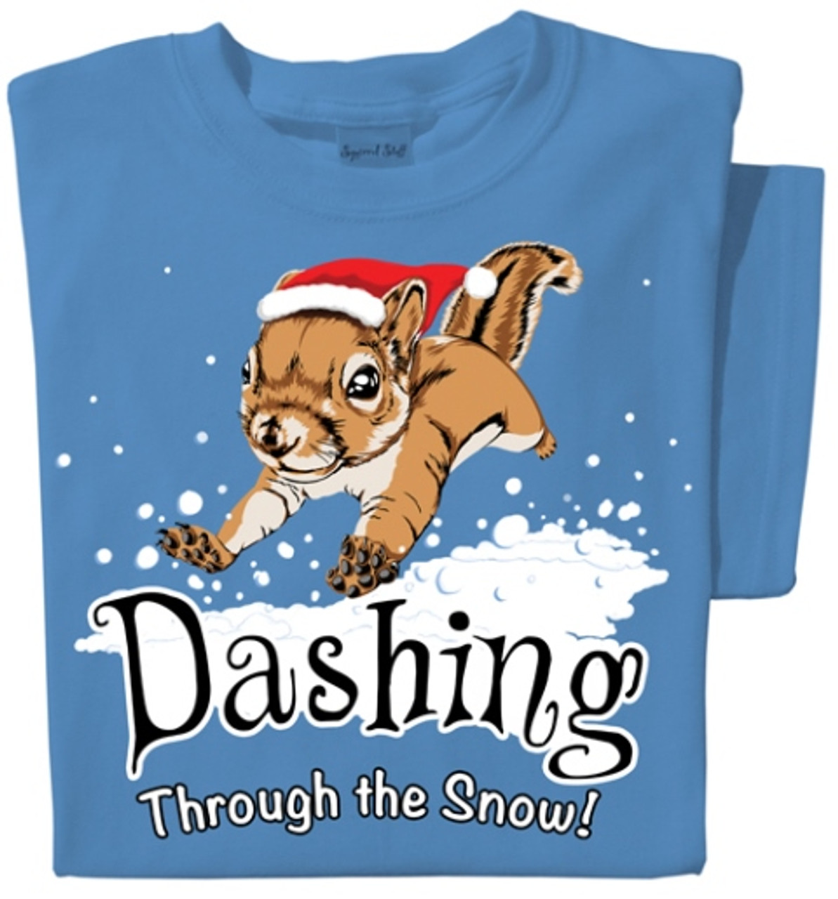 Dashing Through the Snow Squirrel T-shirt | Santa Squirrel