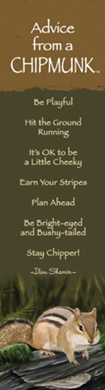 Advice from a Chipmunk Bookmark