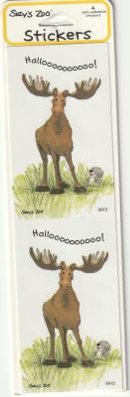 Suzys Zoo Squirrel and Moose Stickers