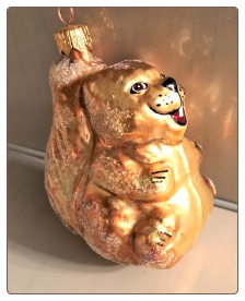 Smiling Squirrel Ornament