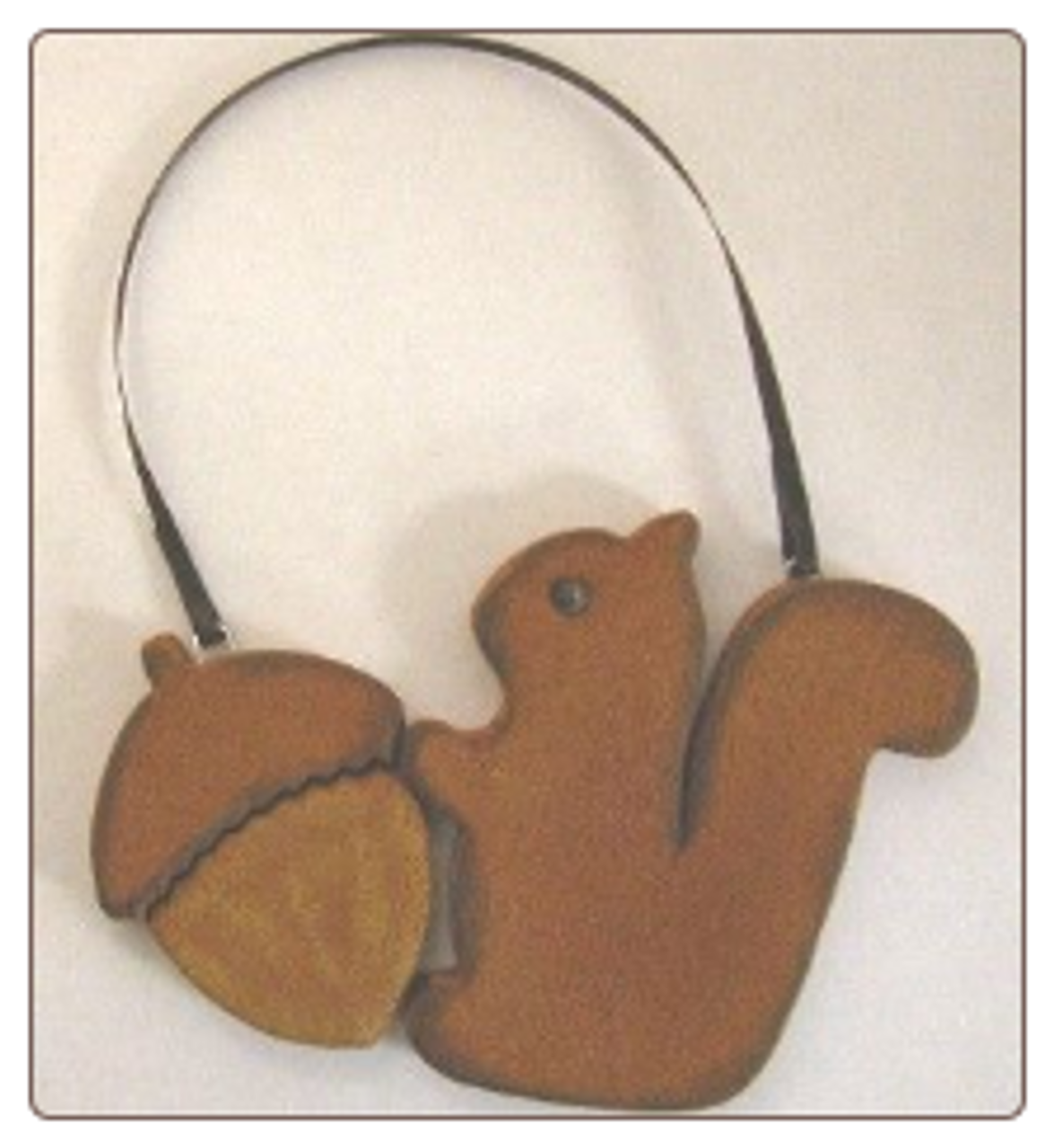 Squirrel & Acorn Cinnamon Wall Hanging