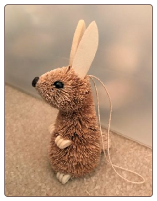 Brushkin Rabbit Ornament