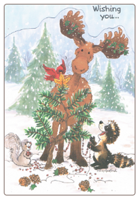 Suzy's Zoo Woodland Friends Christmas Card