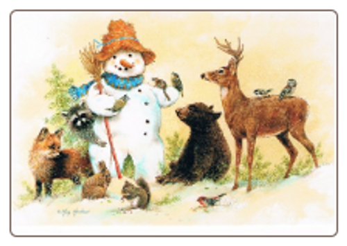 Woodland Snowman Christmas Cards