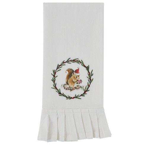 Christmas Squirrel Dishtowel