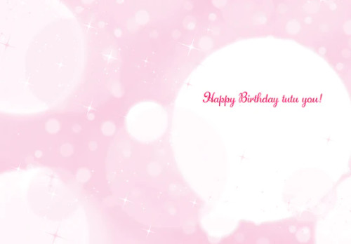 Chipmunk Ballerina  Birthday Card