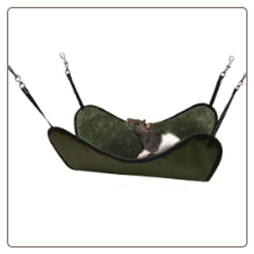 This Plush Hammock is the perfect naptime accessory for ferrets and other critters!