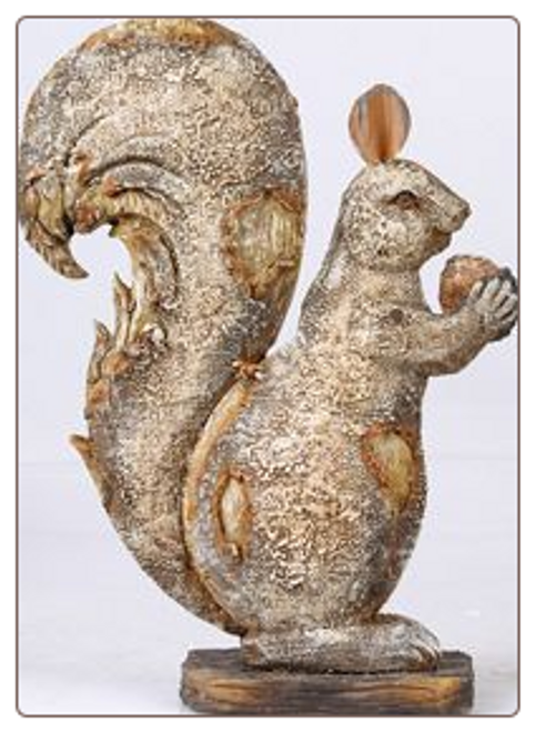 Rustic Squirrel Figurine