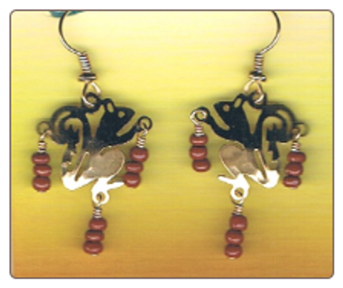 Jumping Squirrel Earrings by Wild Bryde