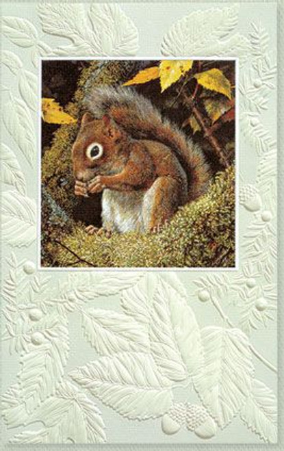 Acrobat's Meal Squirrel Birthday Card