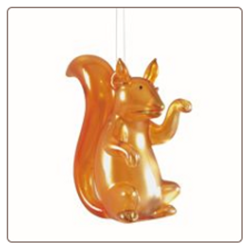 Glass Squirrel Ornament