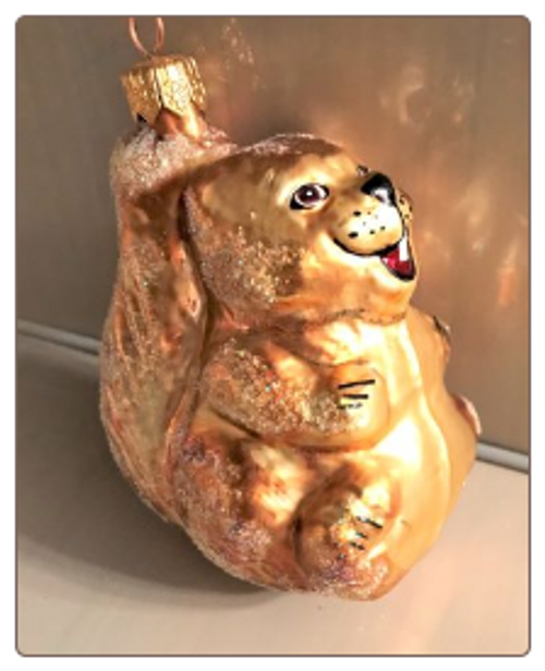 Smiling Squirrel Ornament